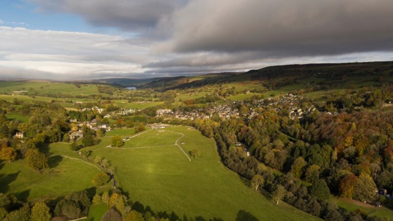 Aerial photograph of the location for long course weekend Yorkshire