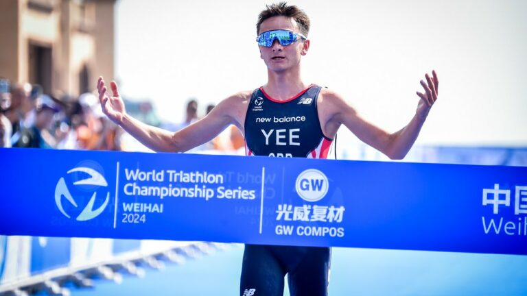 Alex Yee WTCS Weihai 2024 Finish Line