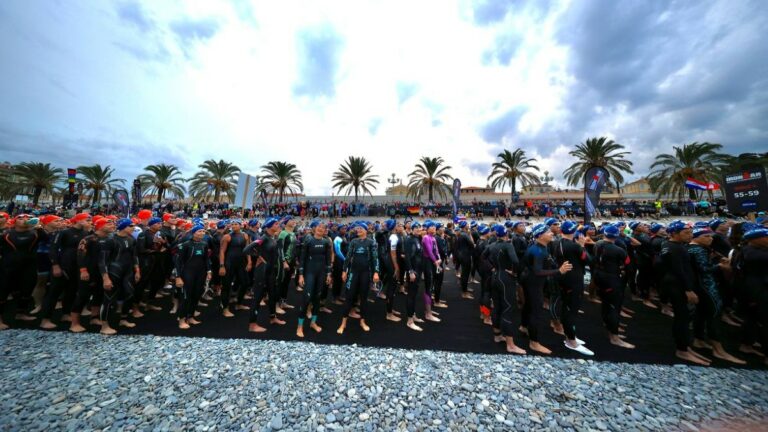 IRONMAN World Championship 2024 Nice Age Group Swim Start