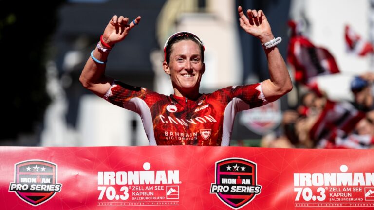 Kat Matthews wins IRONMAN 70.3 Zell am See 2025